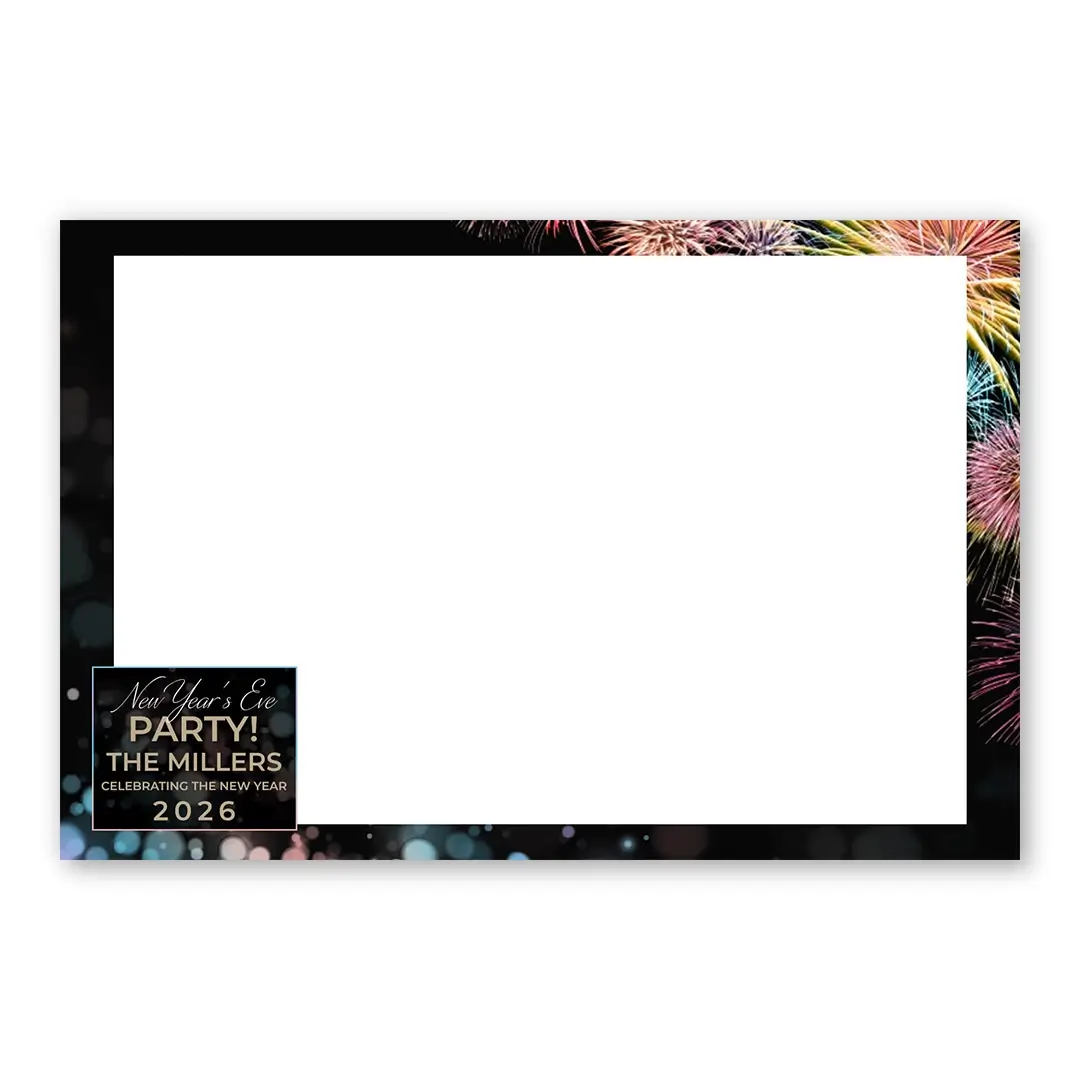 Cracking New Year photo booth template LF layout