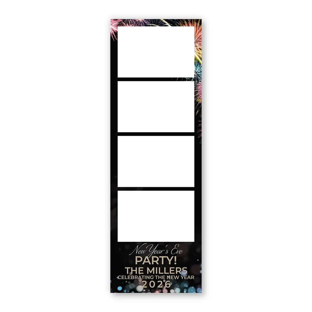 Cracking New Year photo booth template S4L layout