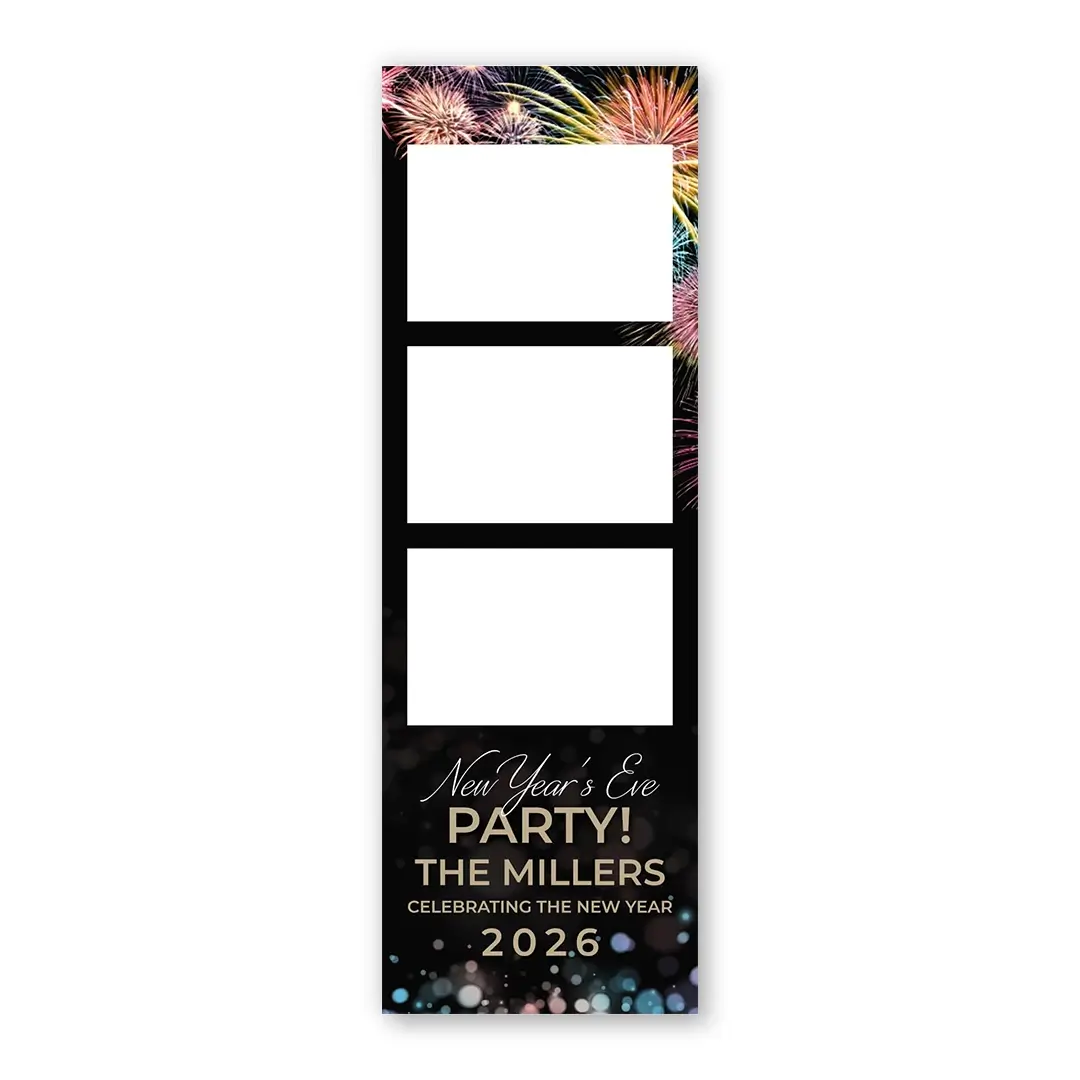 Cracking New Year photo booth template S3L layout