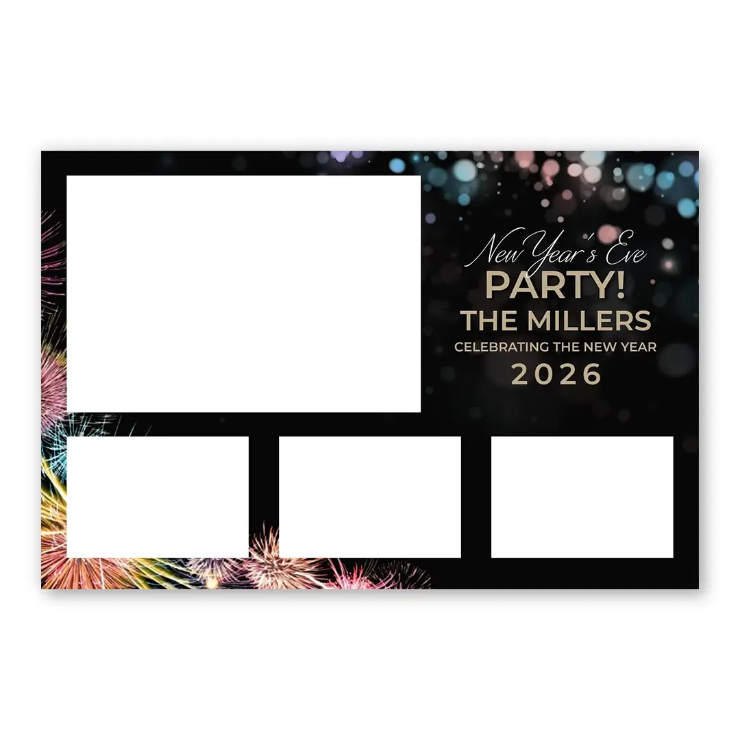 Cracking New Year photo booth template L4L layout