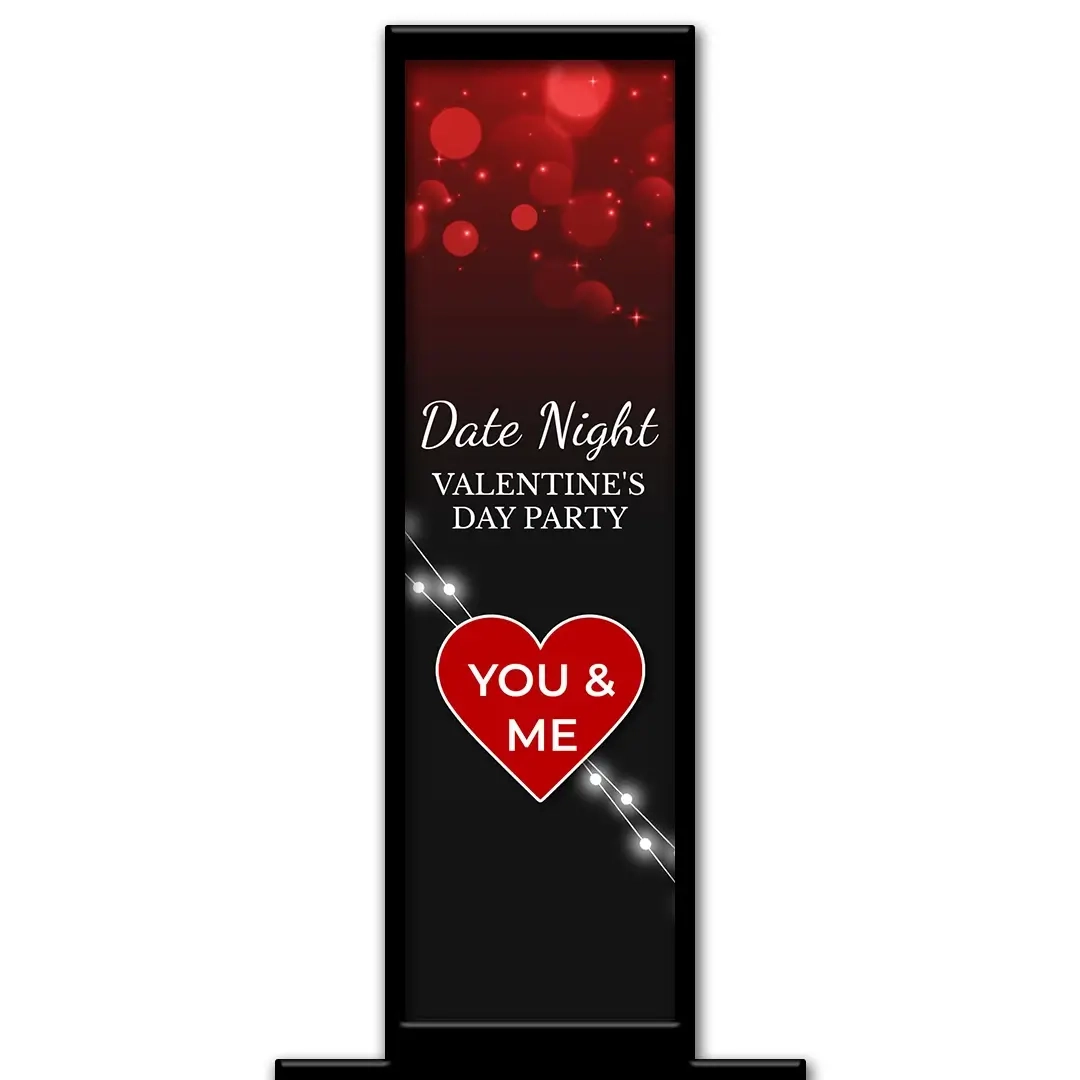 Date Night photo booth pillar start screen