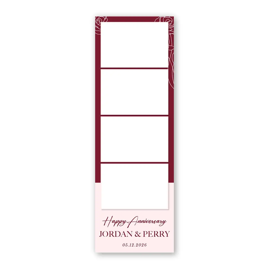 Blooming Anniversary photo booth template S4L layout
