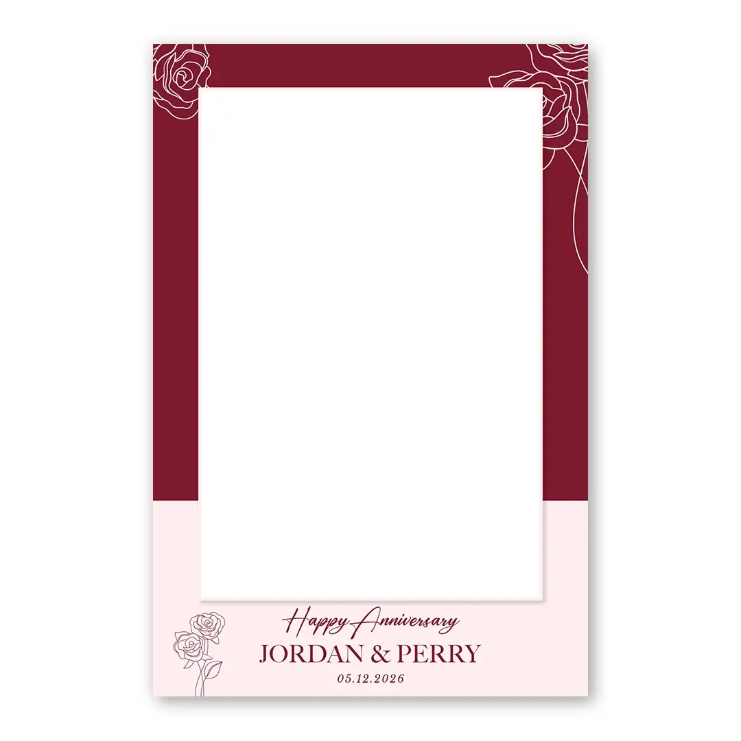 Blooming Anniversary photo booth template PF layout
