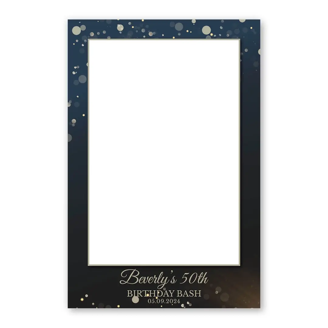 Midnight Gold Celebration photo booth template PF layout