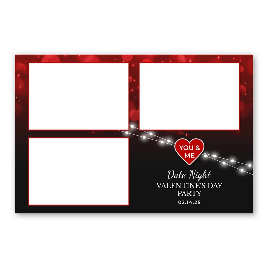 Date Night photo booth template L3L layout