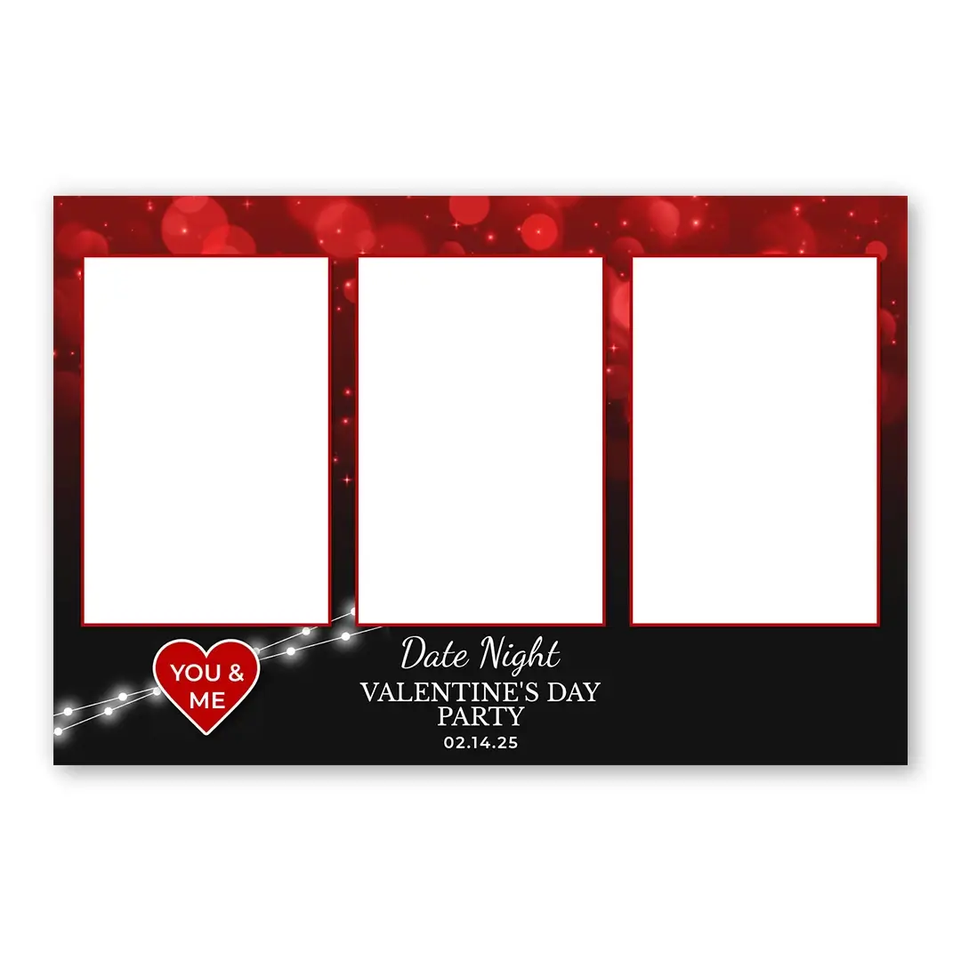 Date Night photo booth template L3P layout