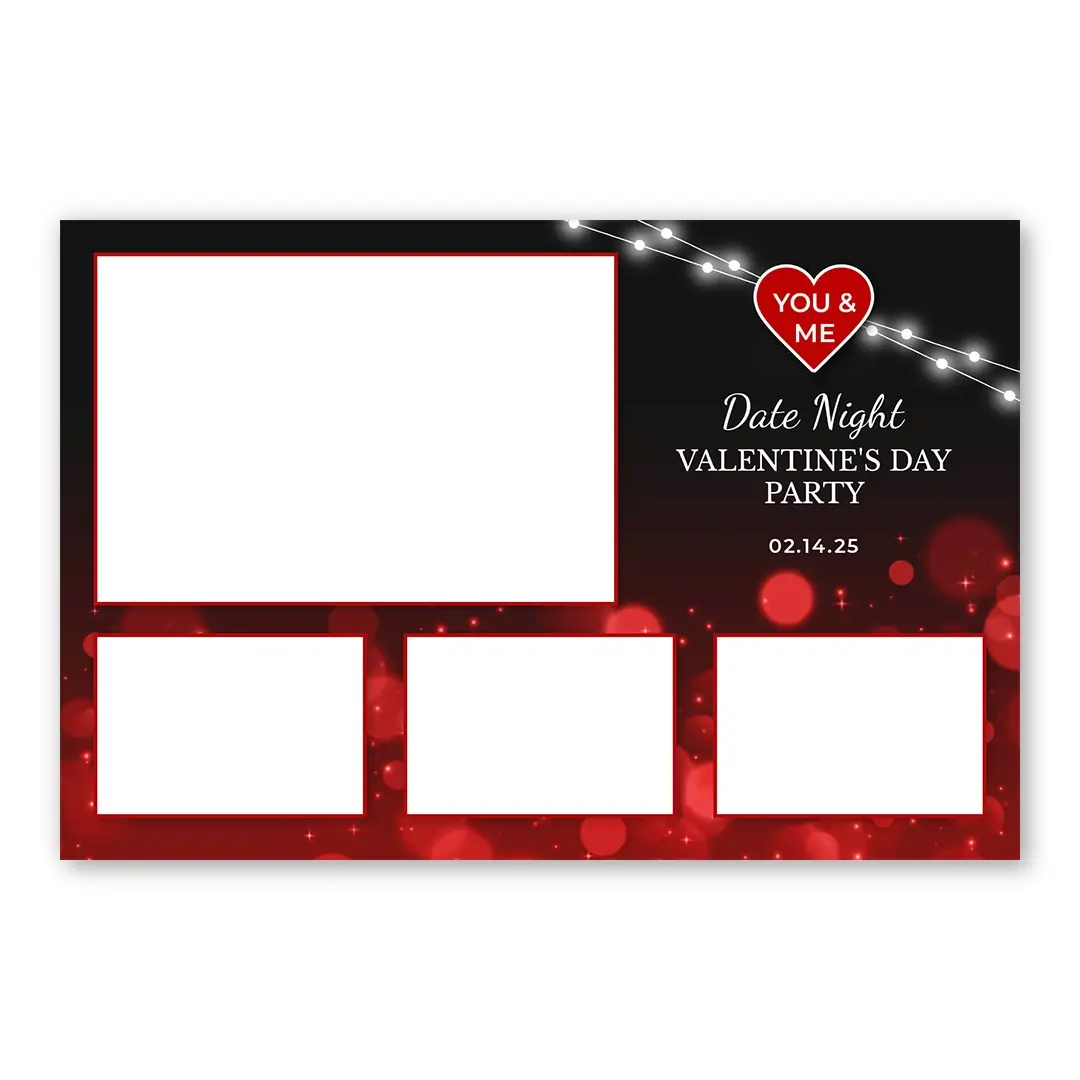 Date Night photo booth template L4L layout