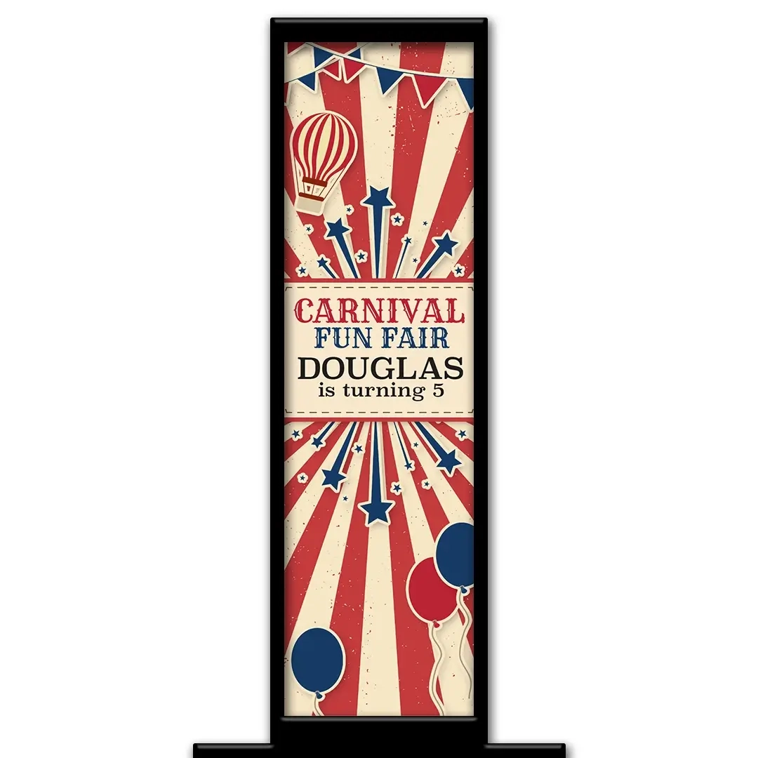 Carnival Fun Fair photo booth pillar start screen