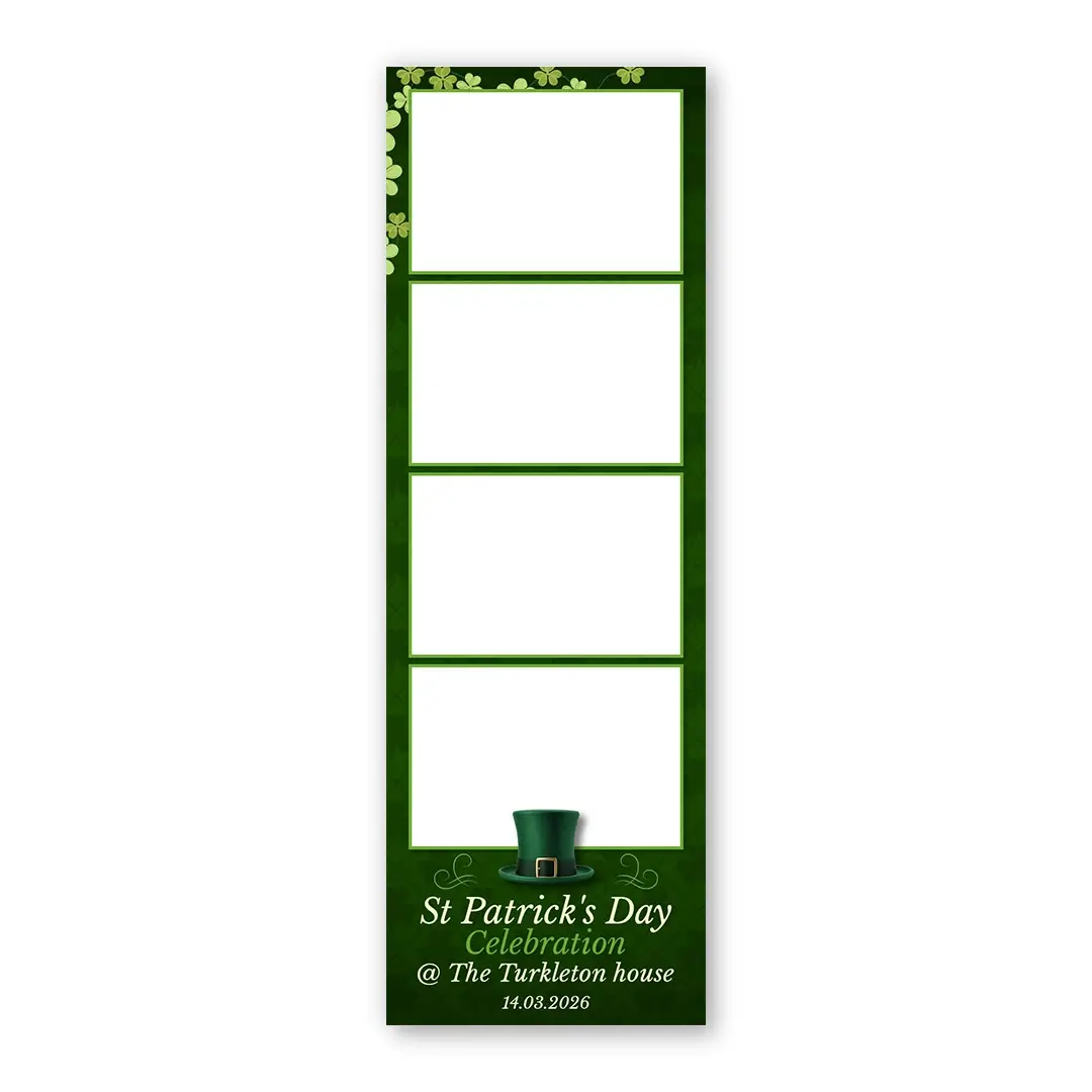 St. Paddy's Day photo booth template S4L layout