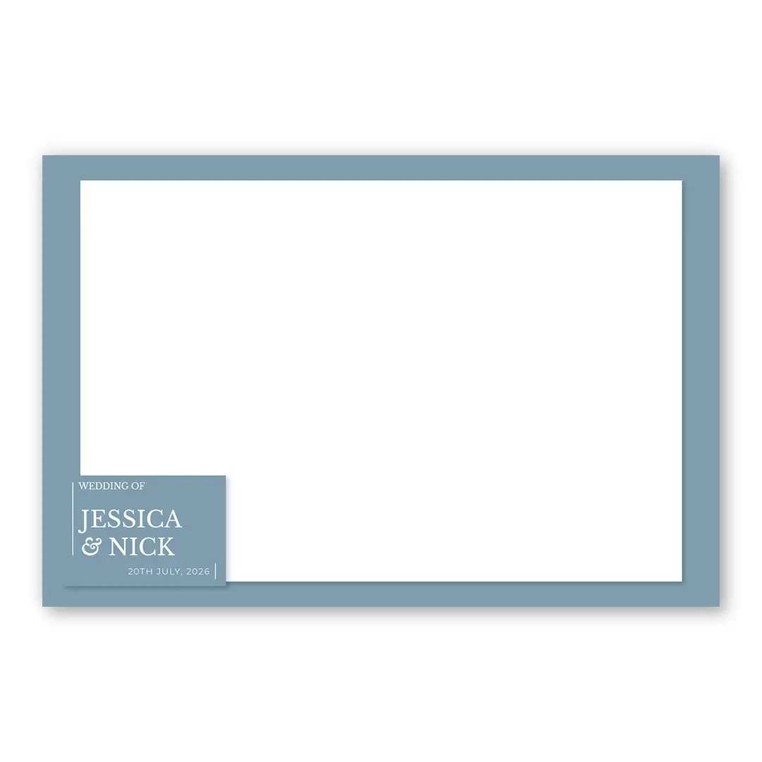 Elegant Grey Wedding photo booth template LF layout