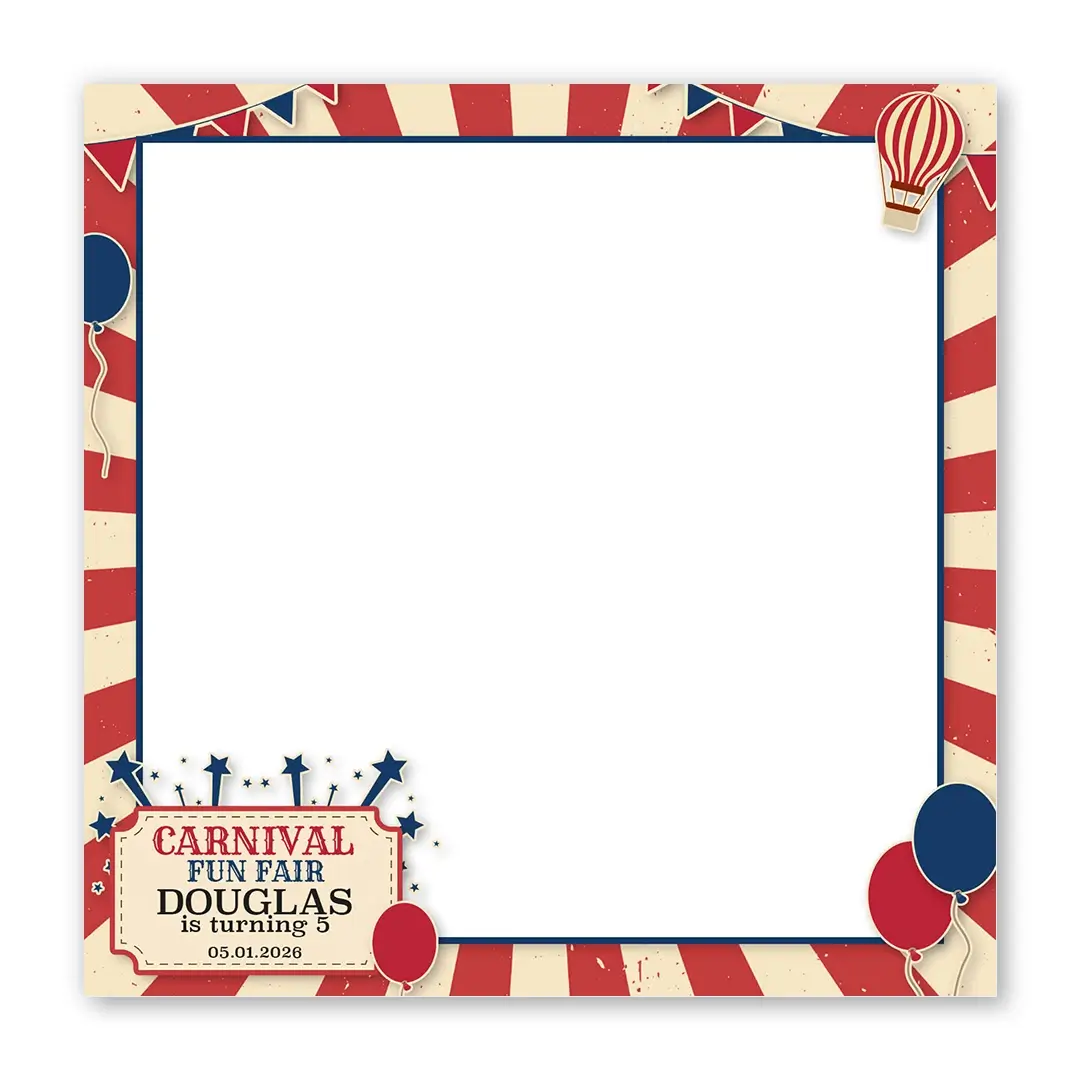 Carnival Fun Fair photo booth template SF layout