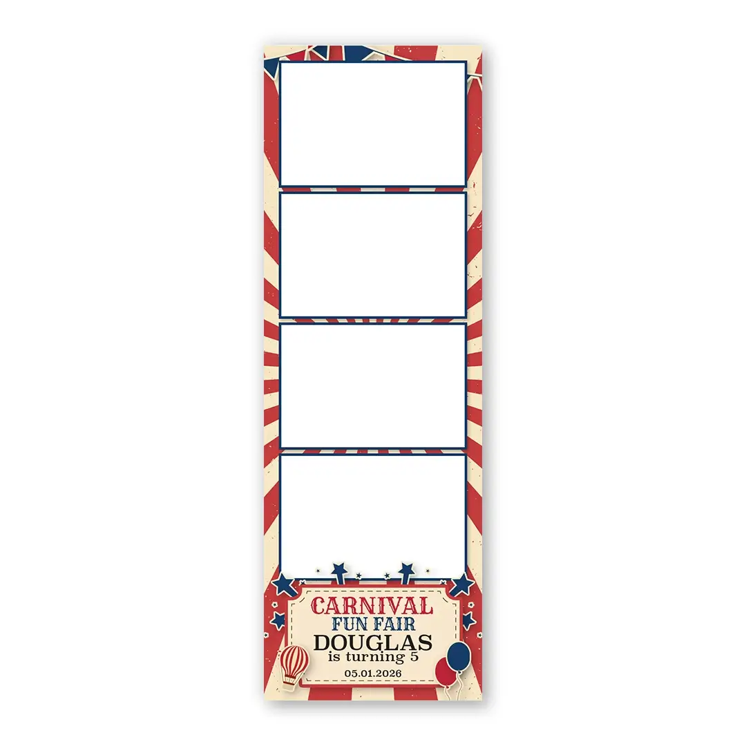 Carnival Fun Fair photo booth template S4L layout