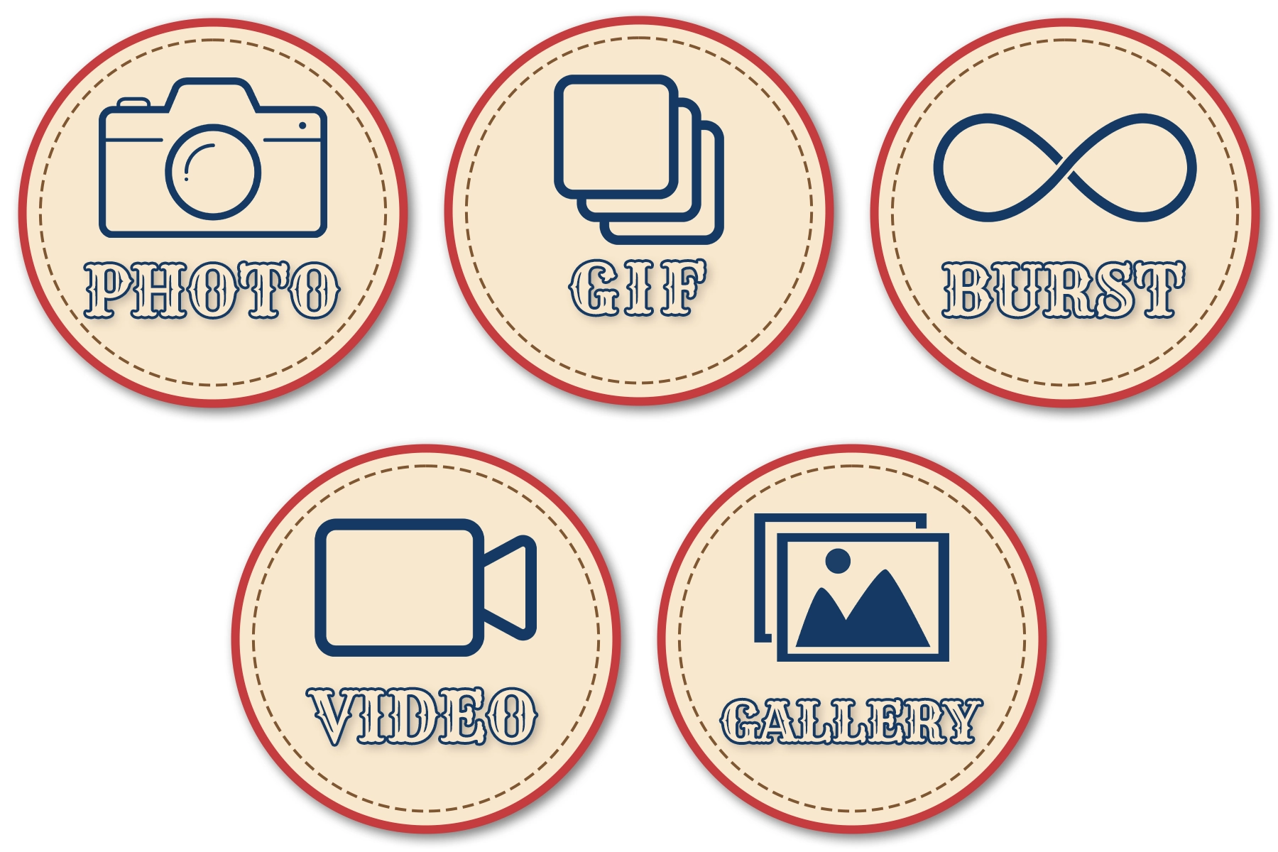 Carnival Fun Fair Buttons