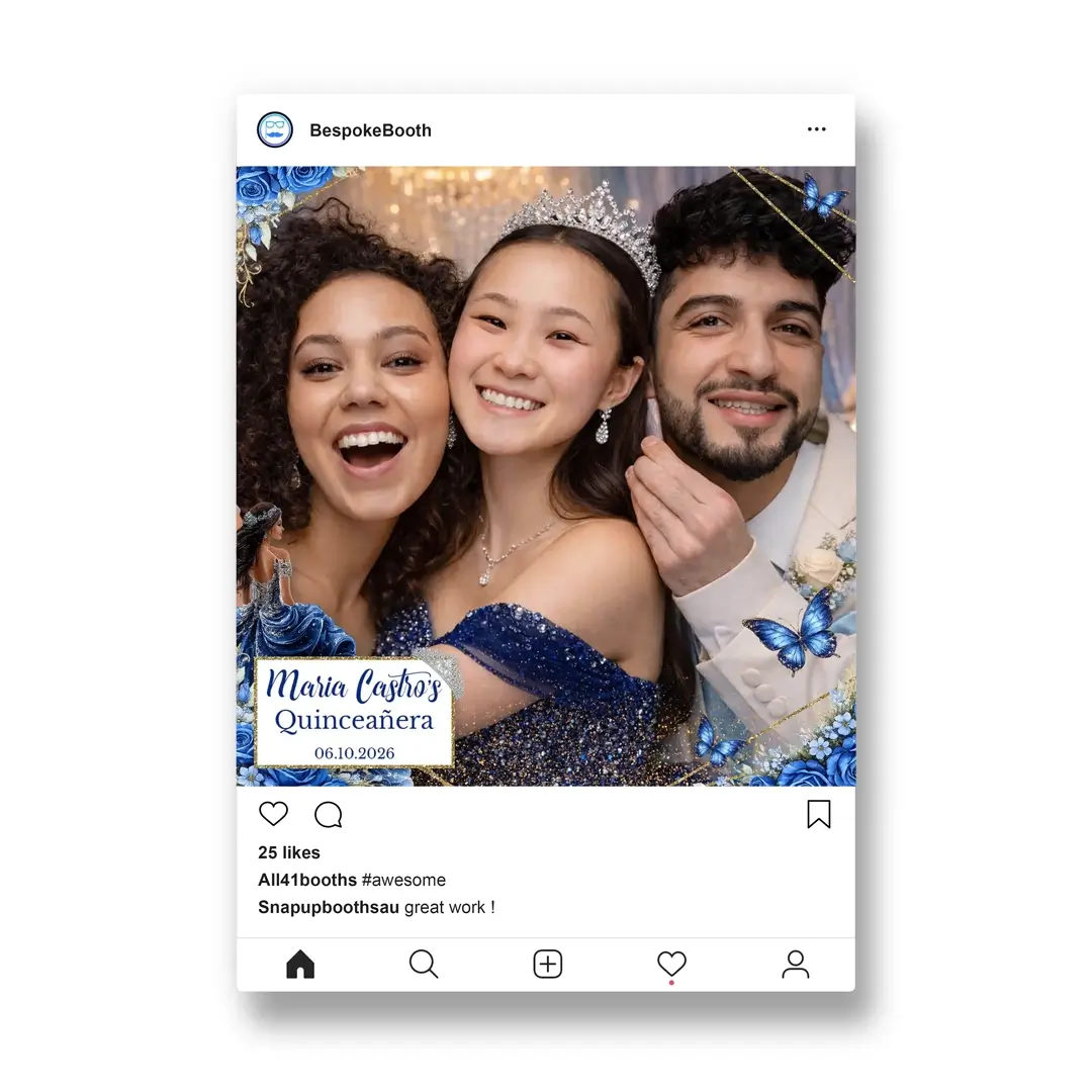 Blue Rose Quinceanera