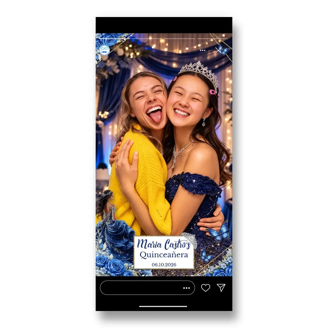 Blue Rose Quinceanera