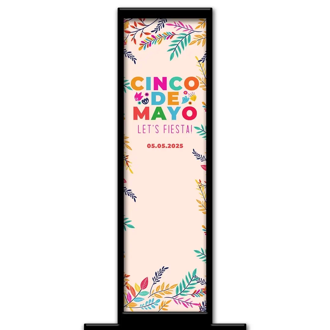 Cinco De Mayo photo booth pillar start screen