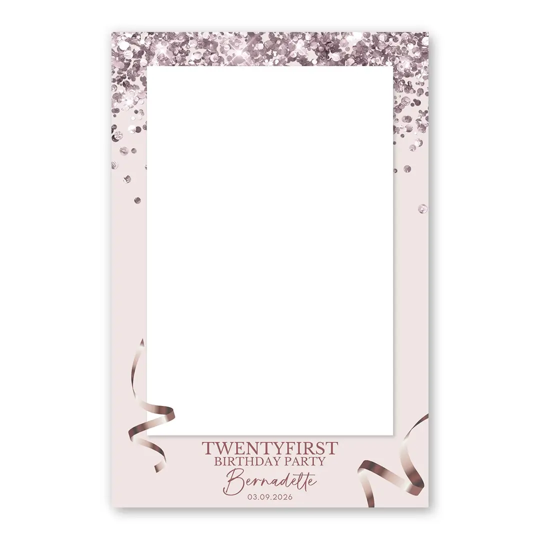Rose Gold Party photo booth template PF layout