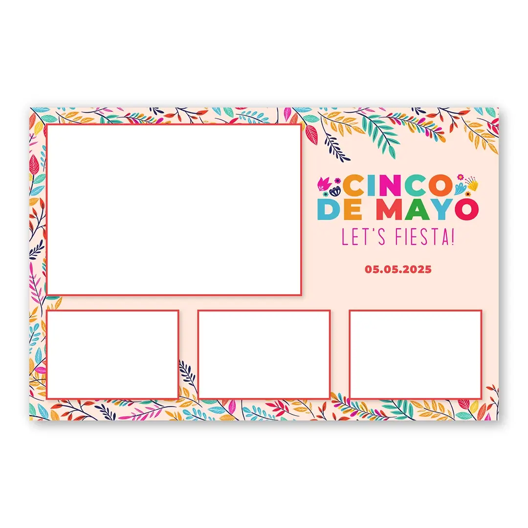 Cinco De Mayo photo booth template L4L layout