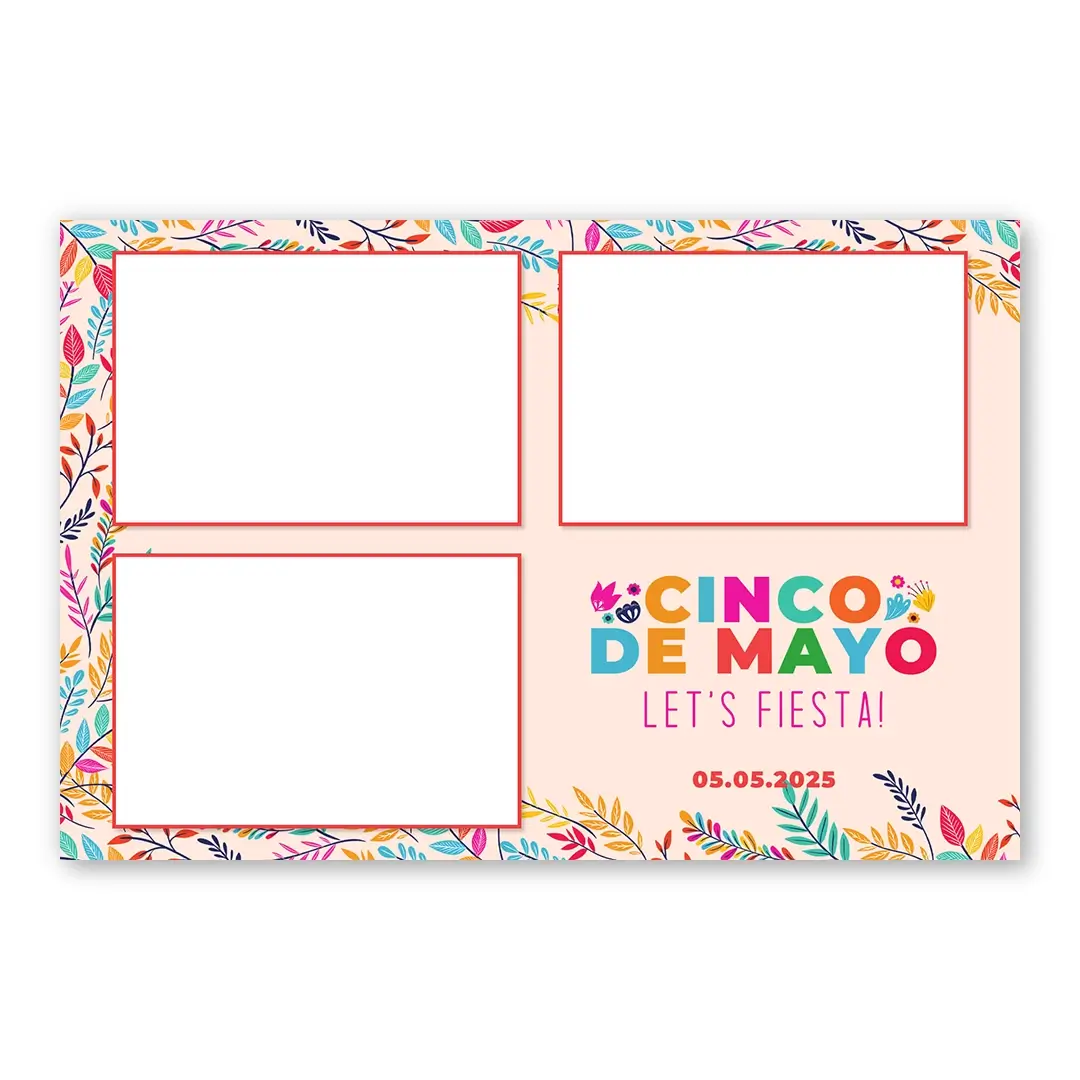 Cinco De Mayo photo booth template L3L layout