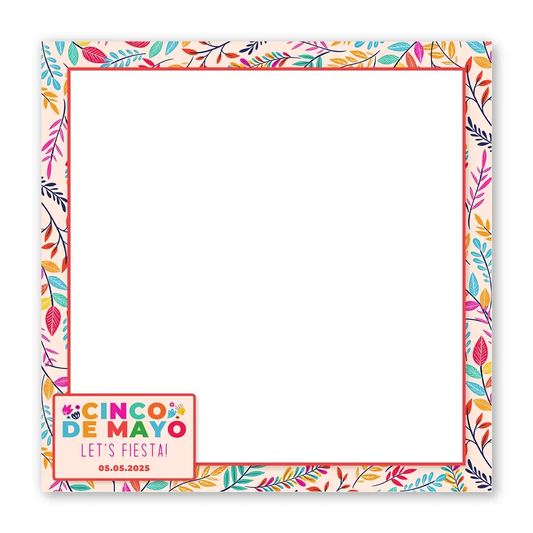 Cinco De Mayo photo booth template SF layout