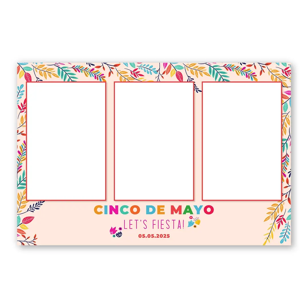 Cinco De Mayo photo booth template L3P layout