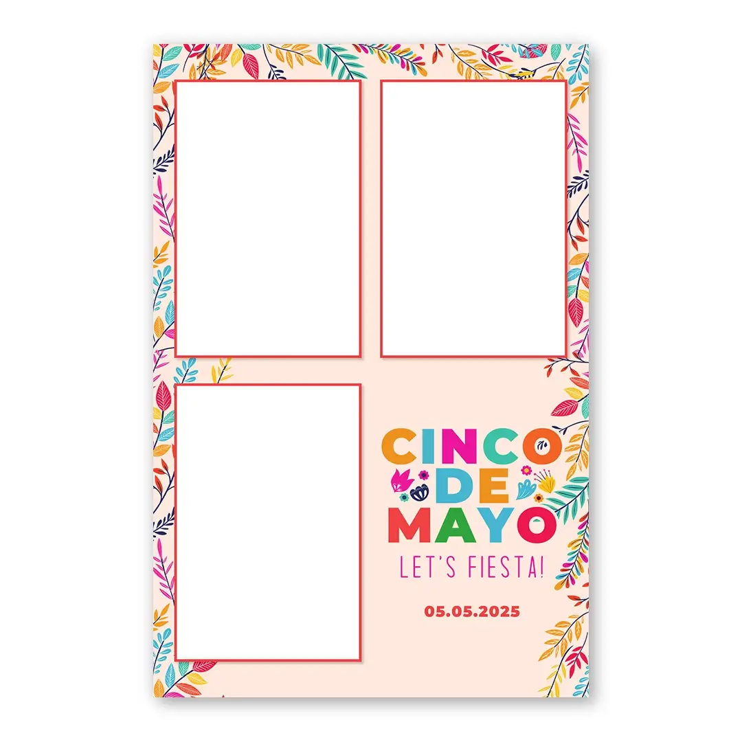 Cinco De Mayo photo booth template P3P layout