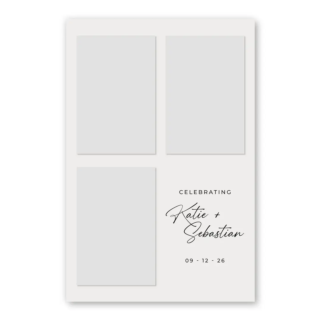 Spirited Wedding photo booth template P3P layout