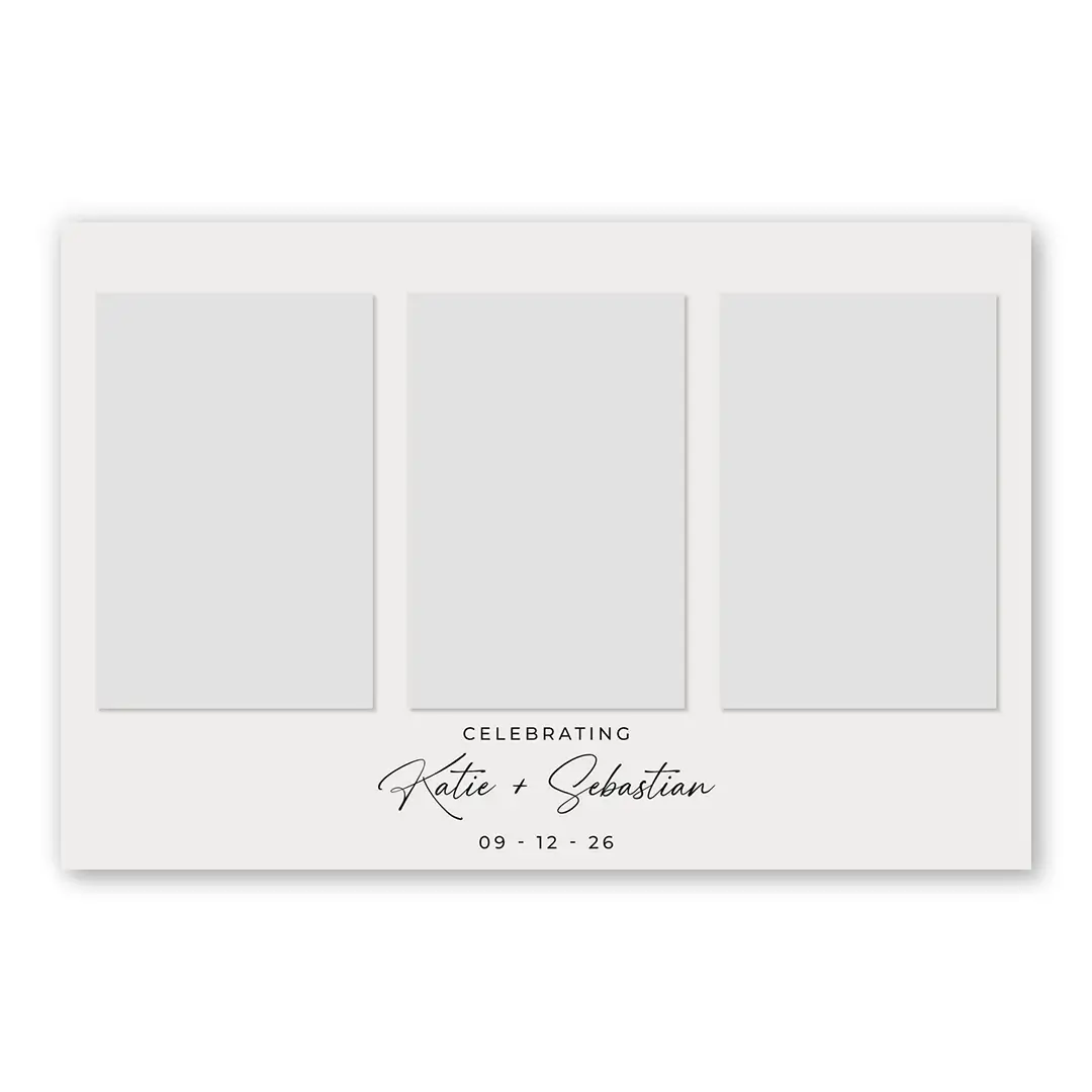Spirited Wedding photo booth template L3P layout