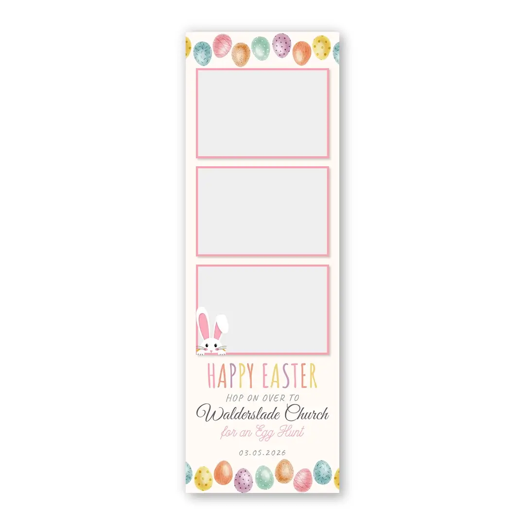 Easter Egg Hunt photo booth template S3L layout