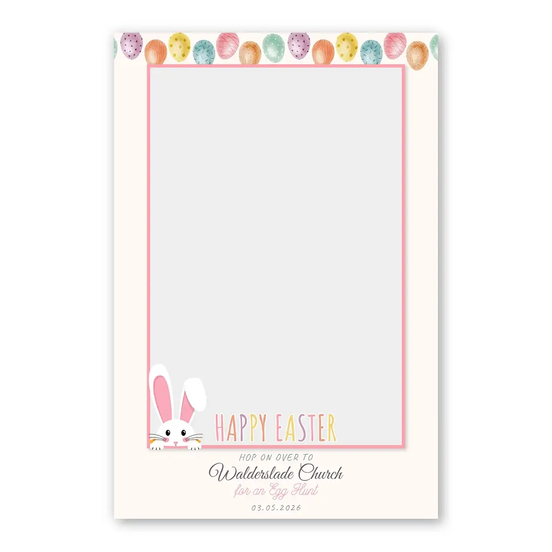 Easter Egg Hunt photo booth template PF layout