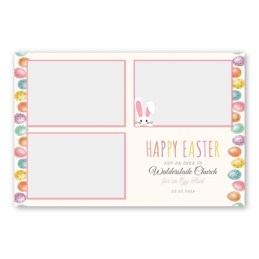 Easter Egg Hunt photo booth template L3L layout
