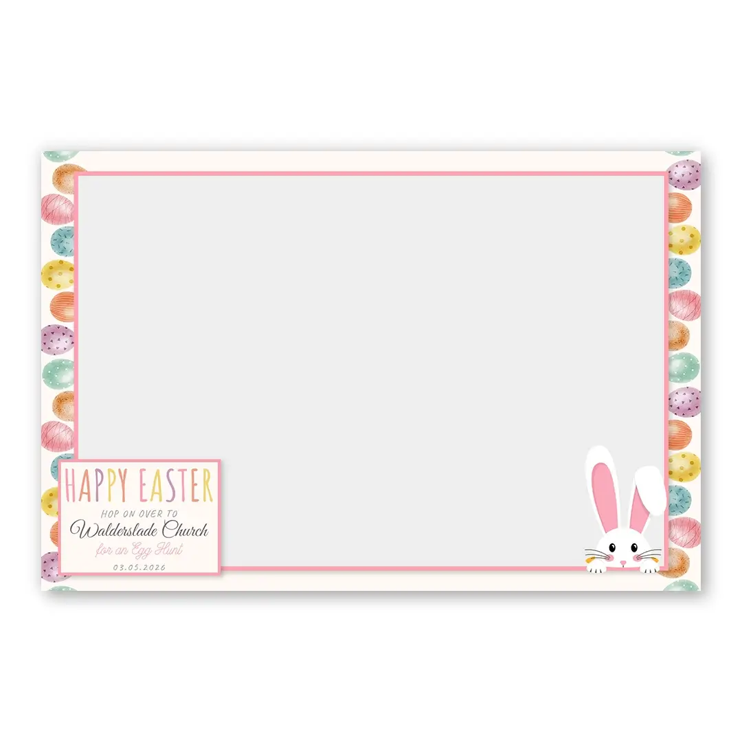Easter Egg Hunt photo booth template LF layout