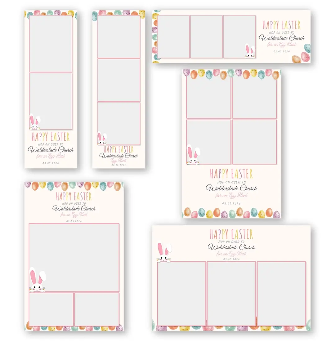 Easter Egg Hunt photo booth template additional layouts layout