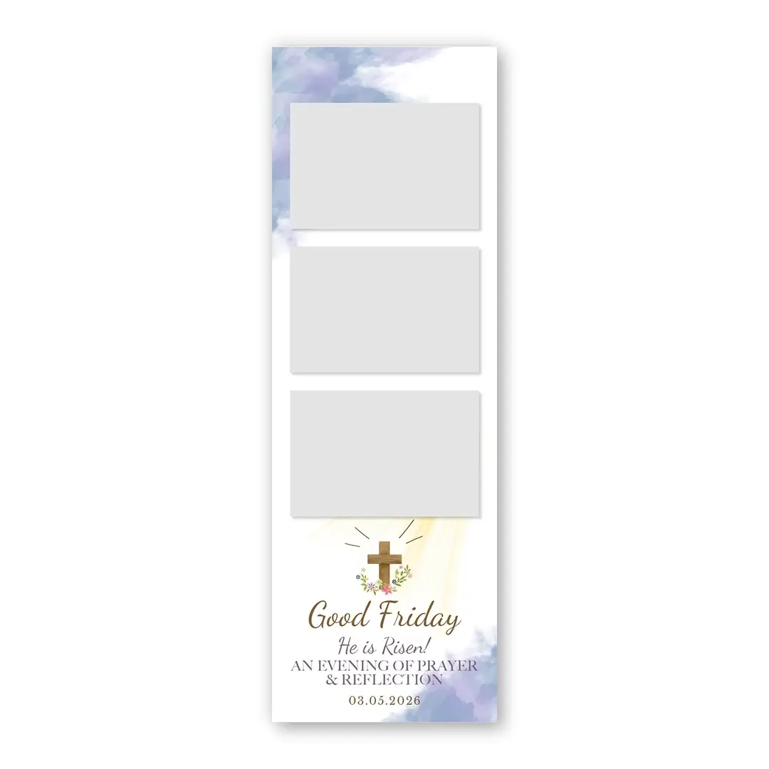 Good Friday photo booth template S3L layout