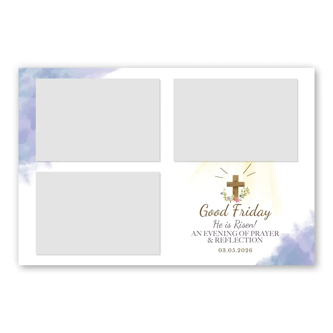Good Friday photo booth template L3L layout