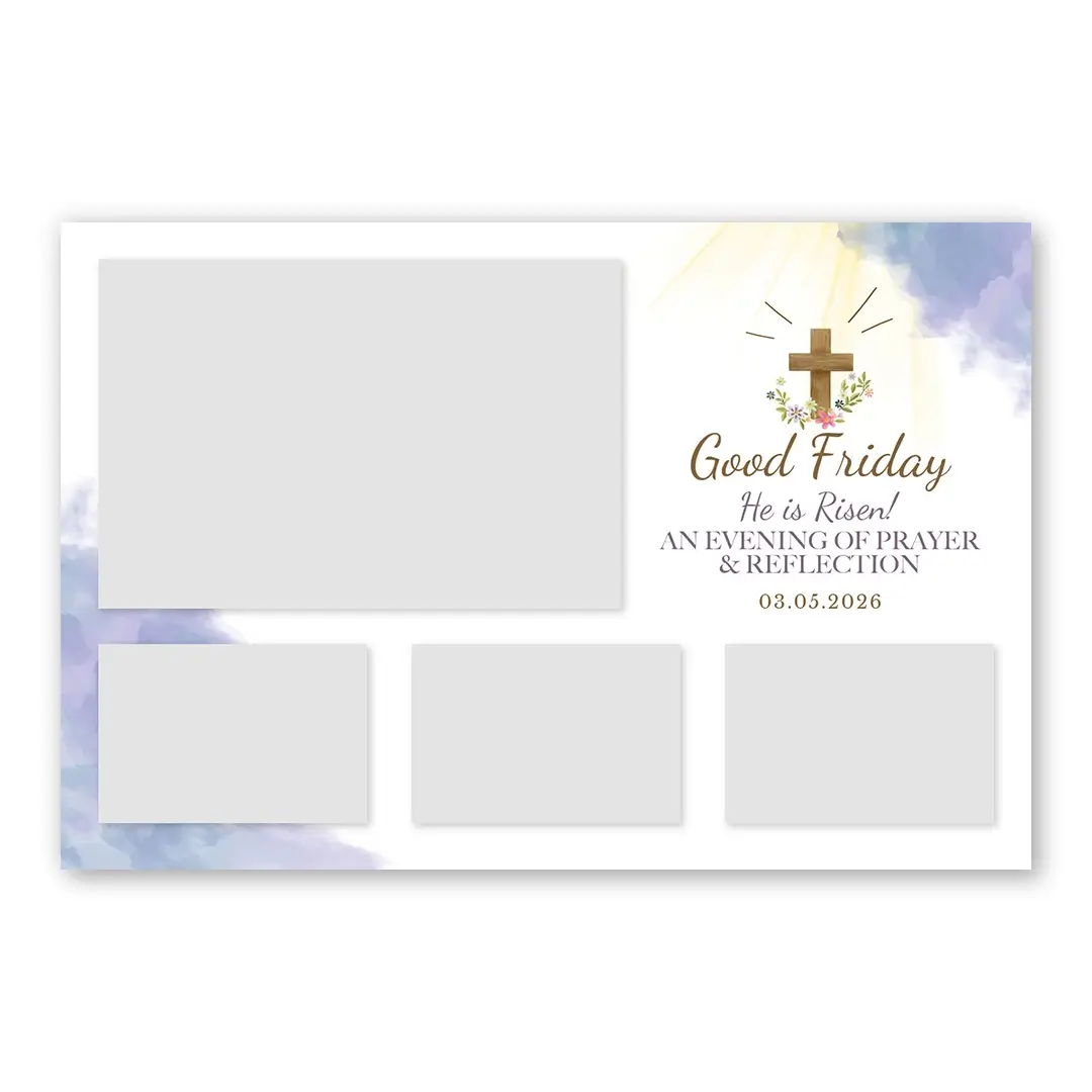 Good Friday photo booth template L4L layout