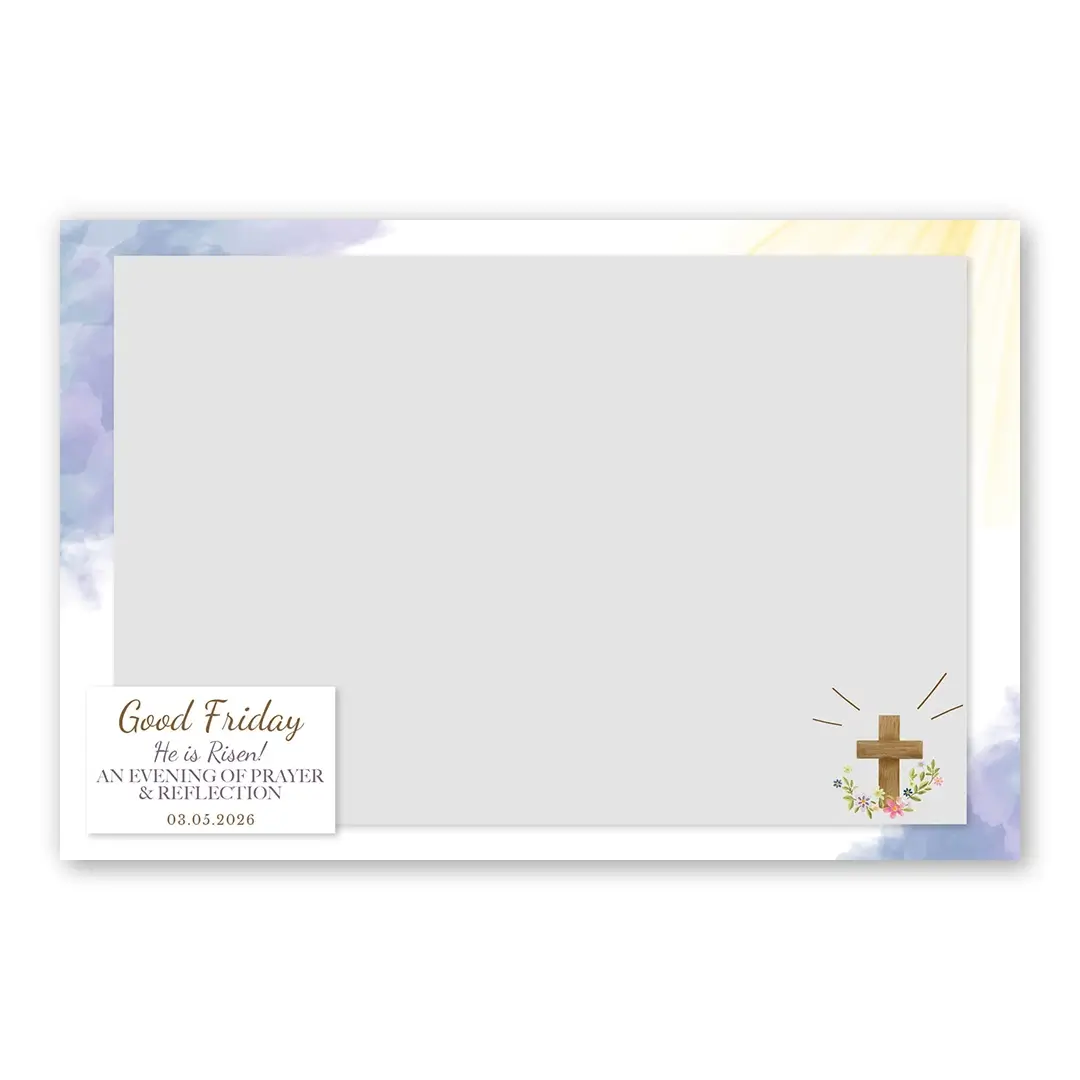 Good Friday photo booth template LF layout
