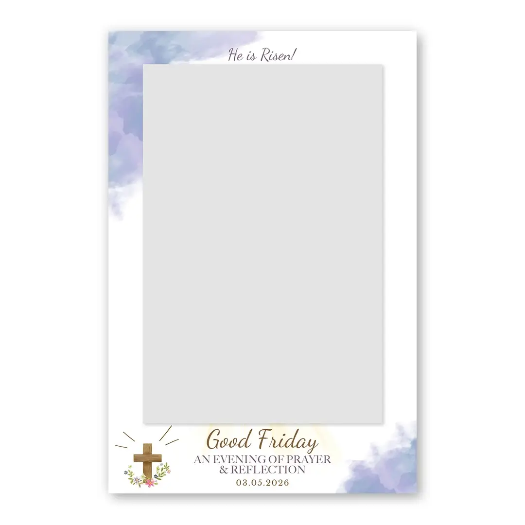 Good Friday photo booth template PF layout