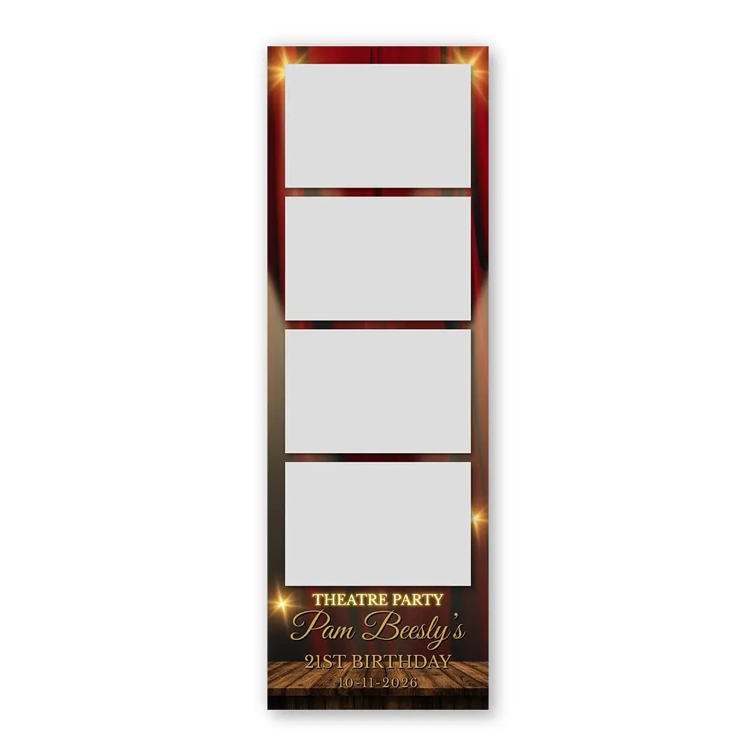 Theatre Party photo booth template S4L layout