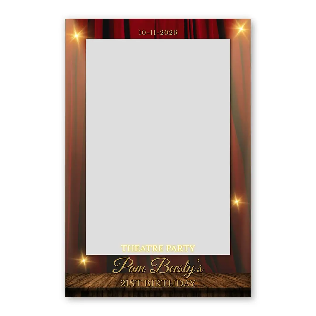 Theatre Party photo booth template PF layout