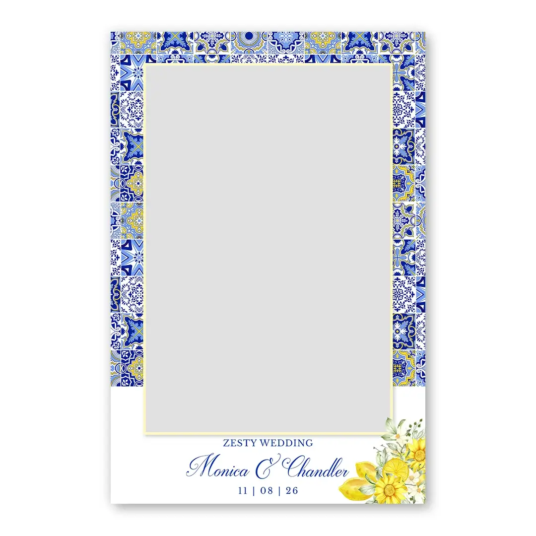 Zesty Wedding photo booth template PF layout