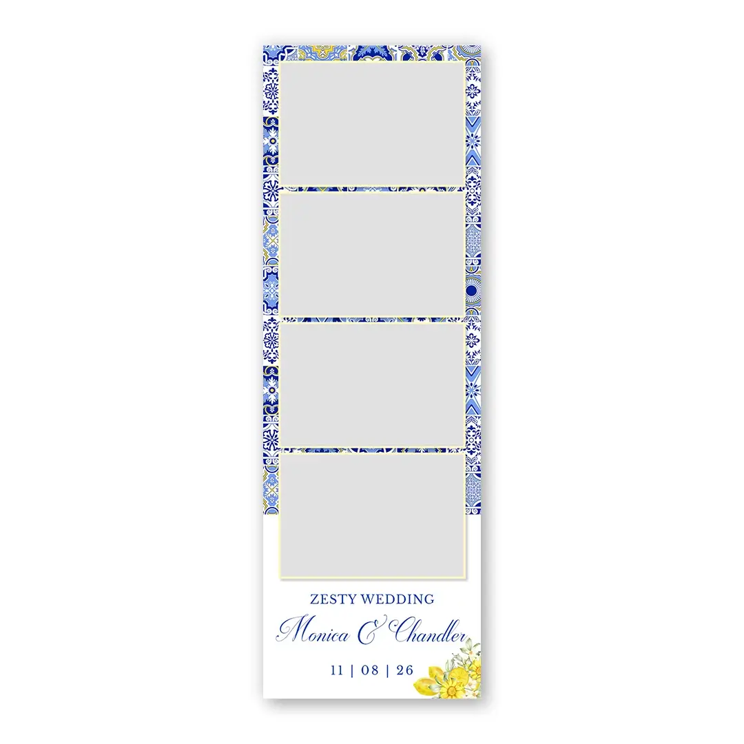 Zesty Wedding photo booth template S4L layout