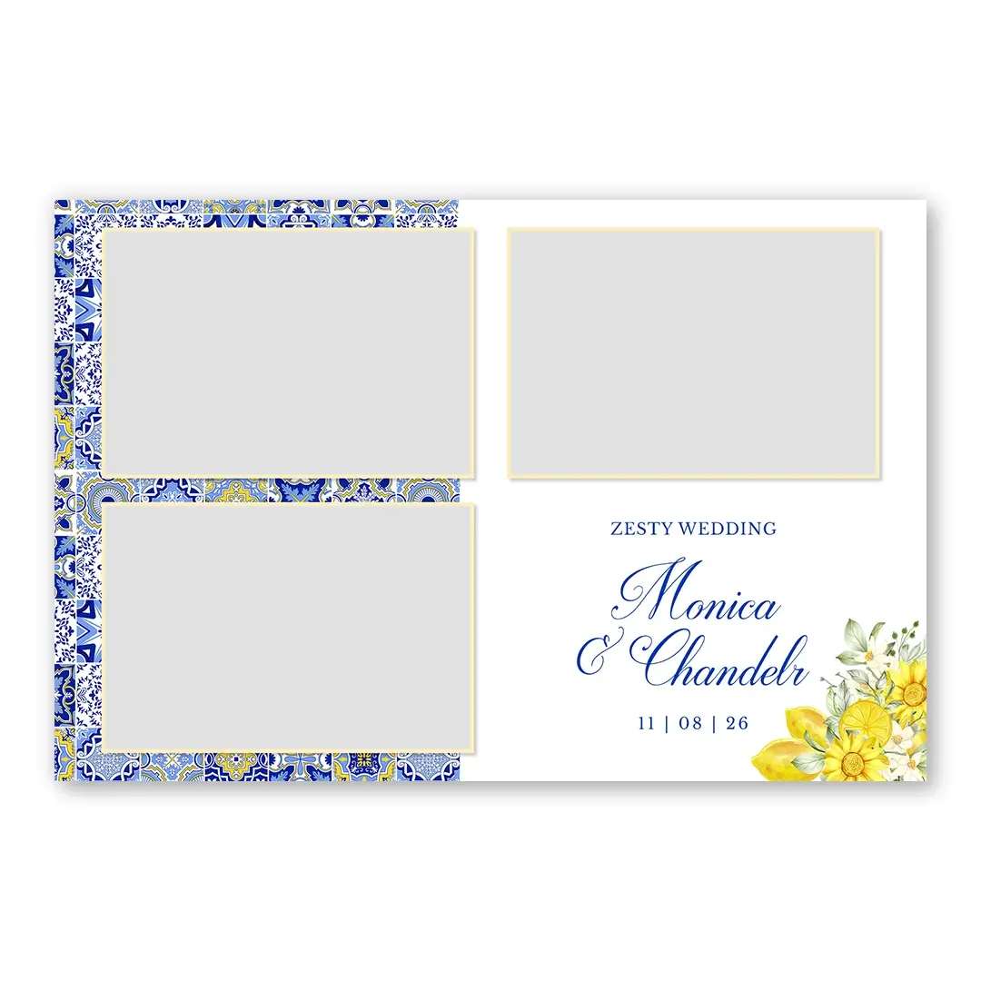 Zesty Wedding photo booth template L3L layout