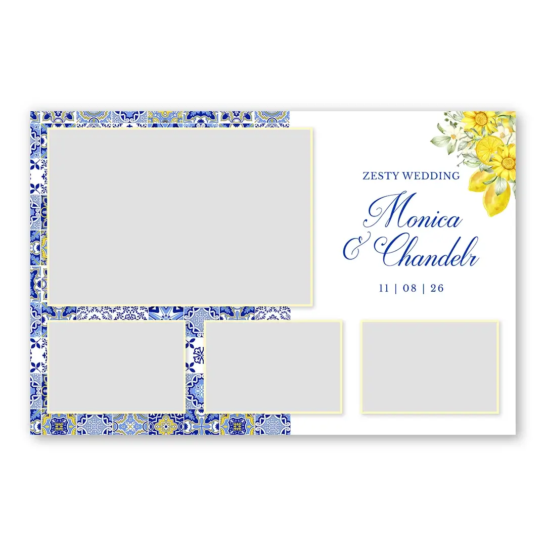 Zesty Wedding photo booth template L4L layout