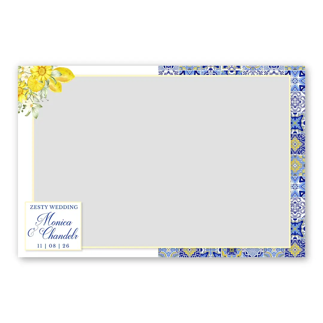 Zesty Wedding photo booth template LF layout
