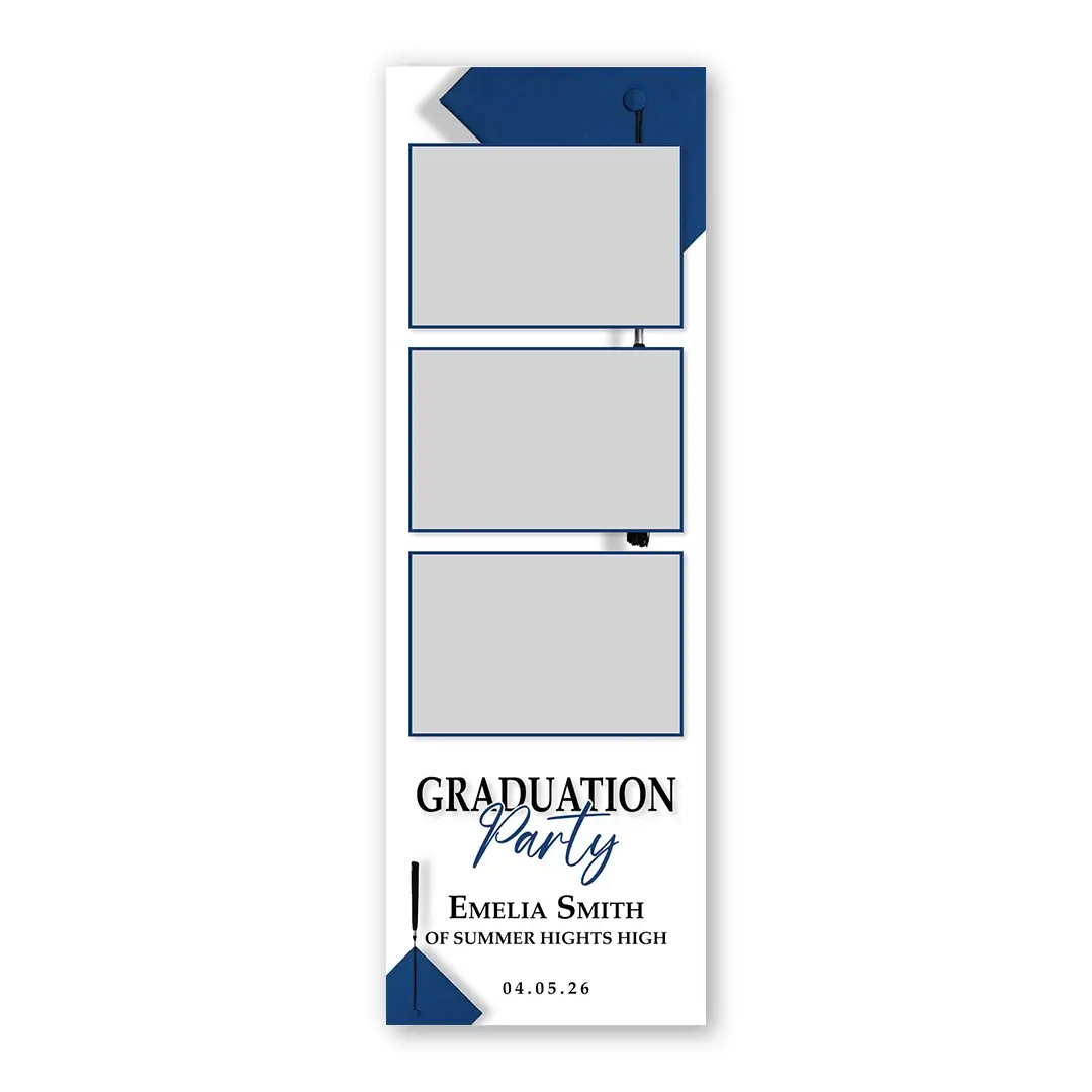 Graduation Party photo booth template S3L layout