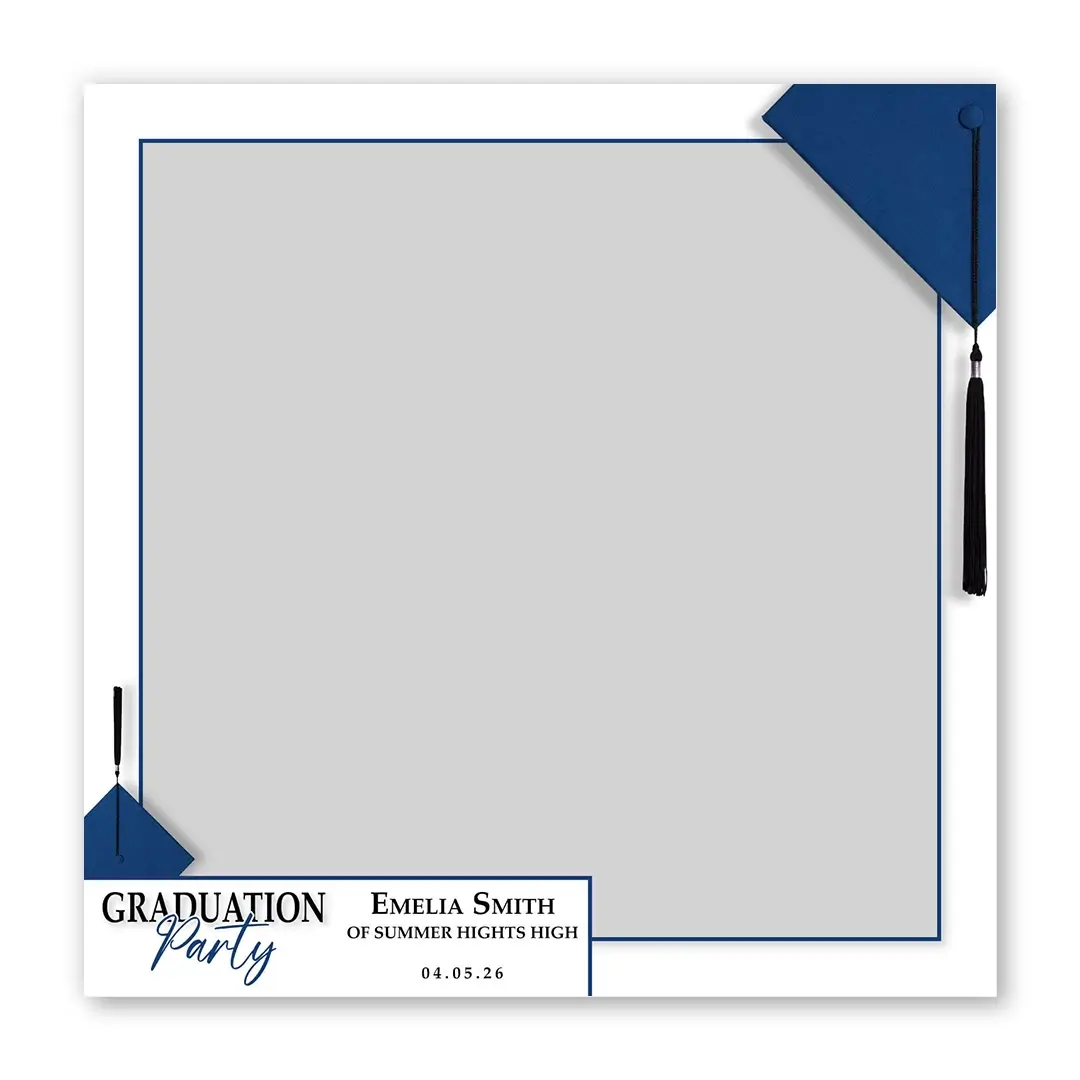 Graduation Party photo booth template SF layout
