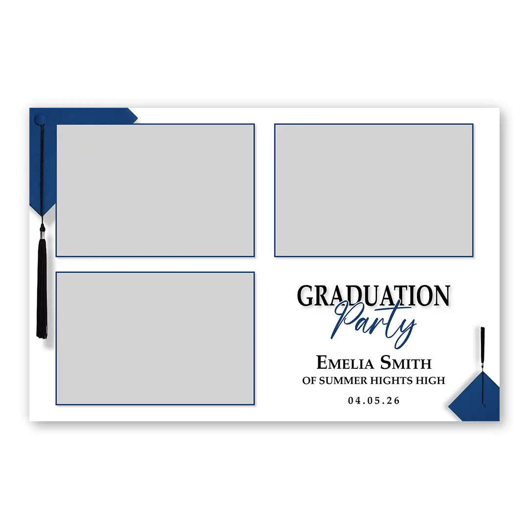 Graduation Party photo booth template L3L layout