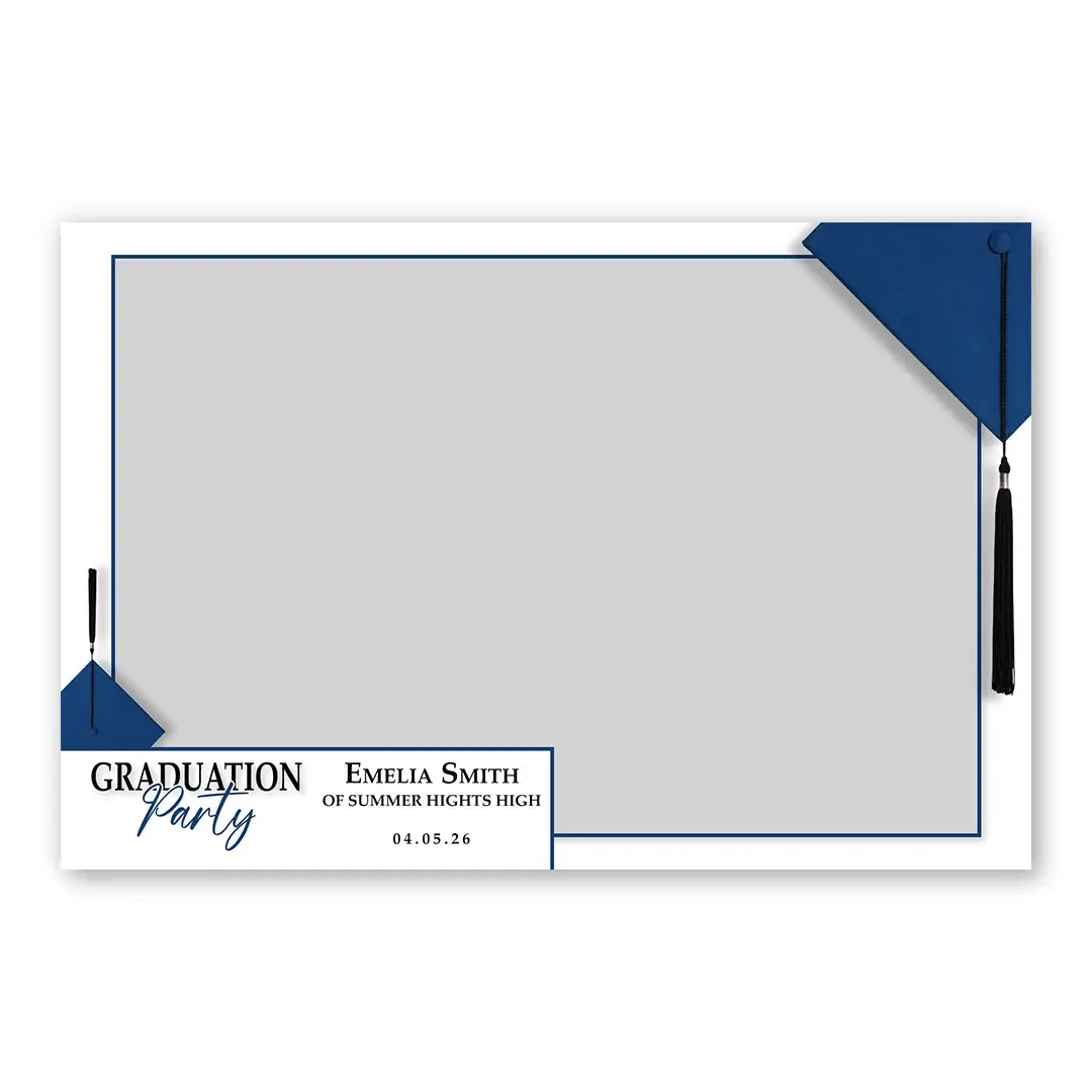 Graduation Party photo booth template LF layout