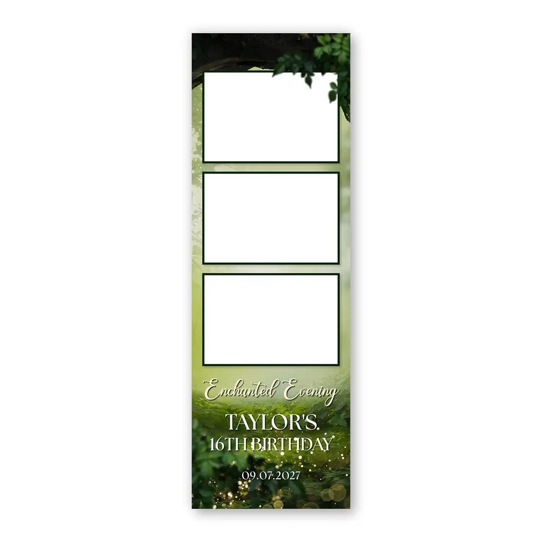 Enchanted Evening photo booth template S3L layout